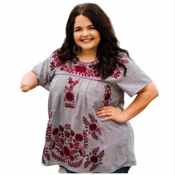 Aggie Embroidered Top - Picture 2 of 3